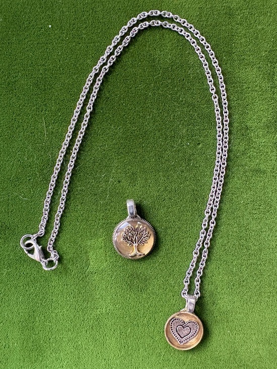 Artisan Jewelry - 🌳💟ARTISAN Necklace w/ Heart & Tree of Life Charms on 20” Chain